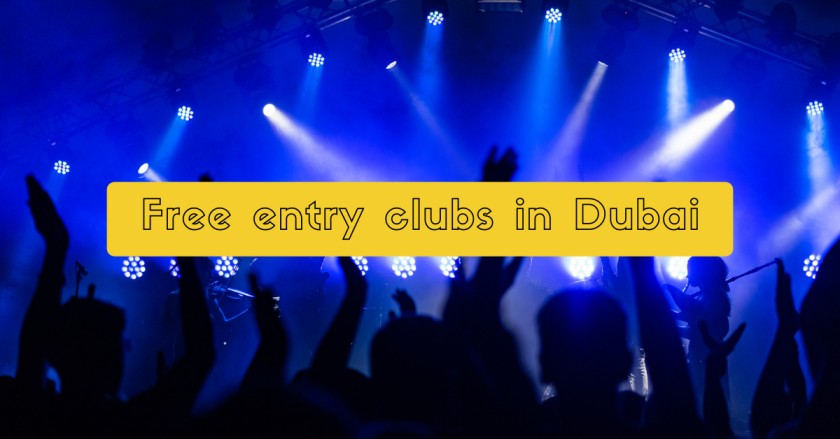 Free entry clubs in Dubai